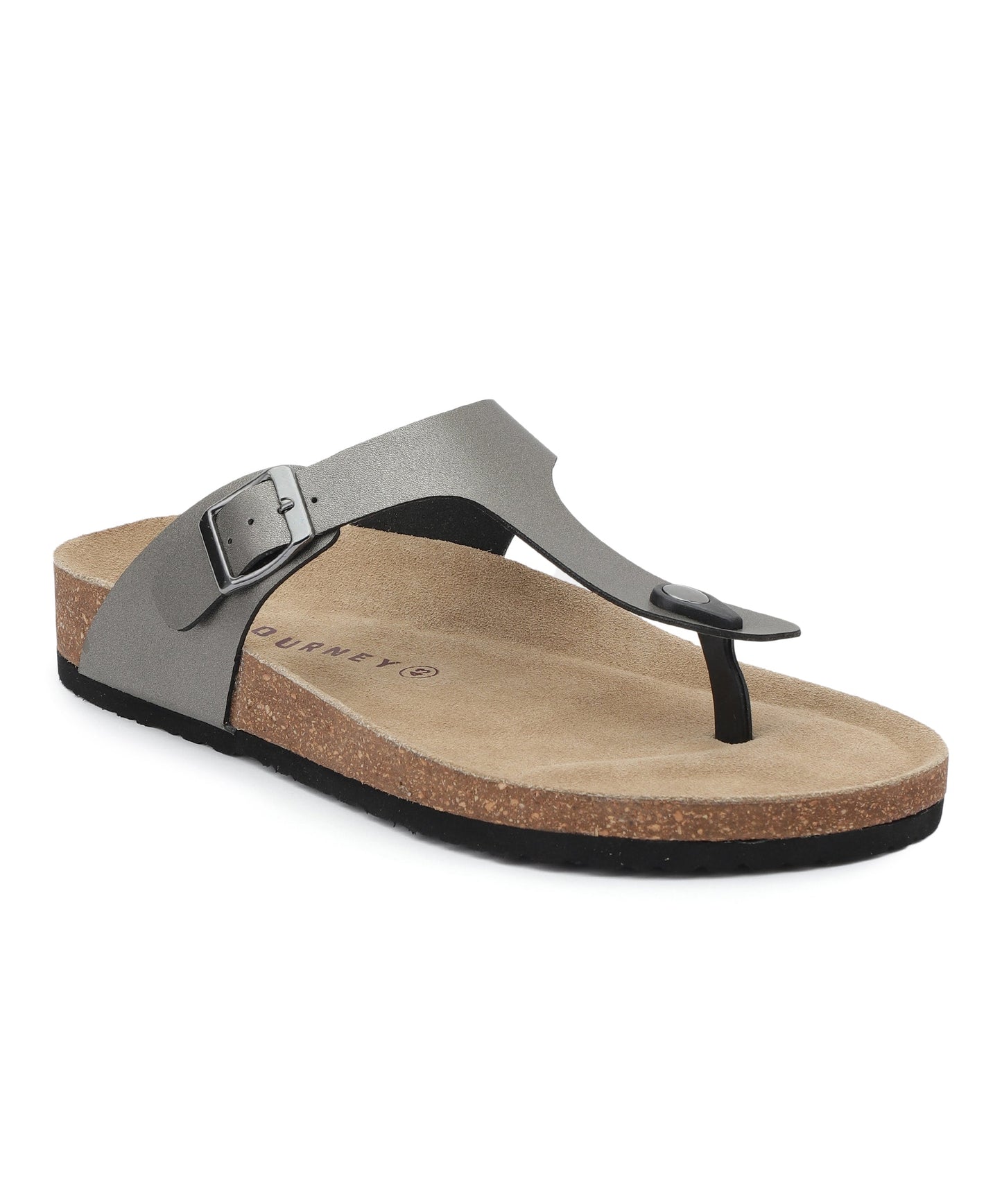 Nivera 2.0 Men’s Cork Footbed Thong Sandal (Pewter)