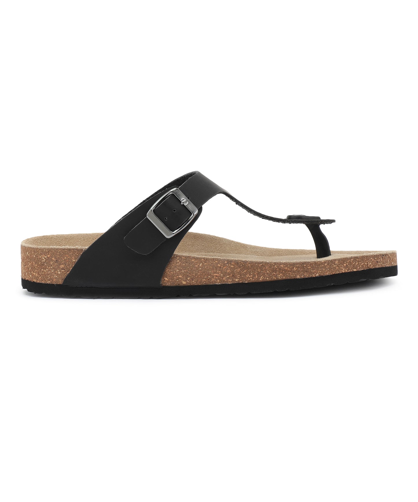 Nivera 2.0 Men’s Cork Footbed Thong Sandal (Black)