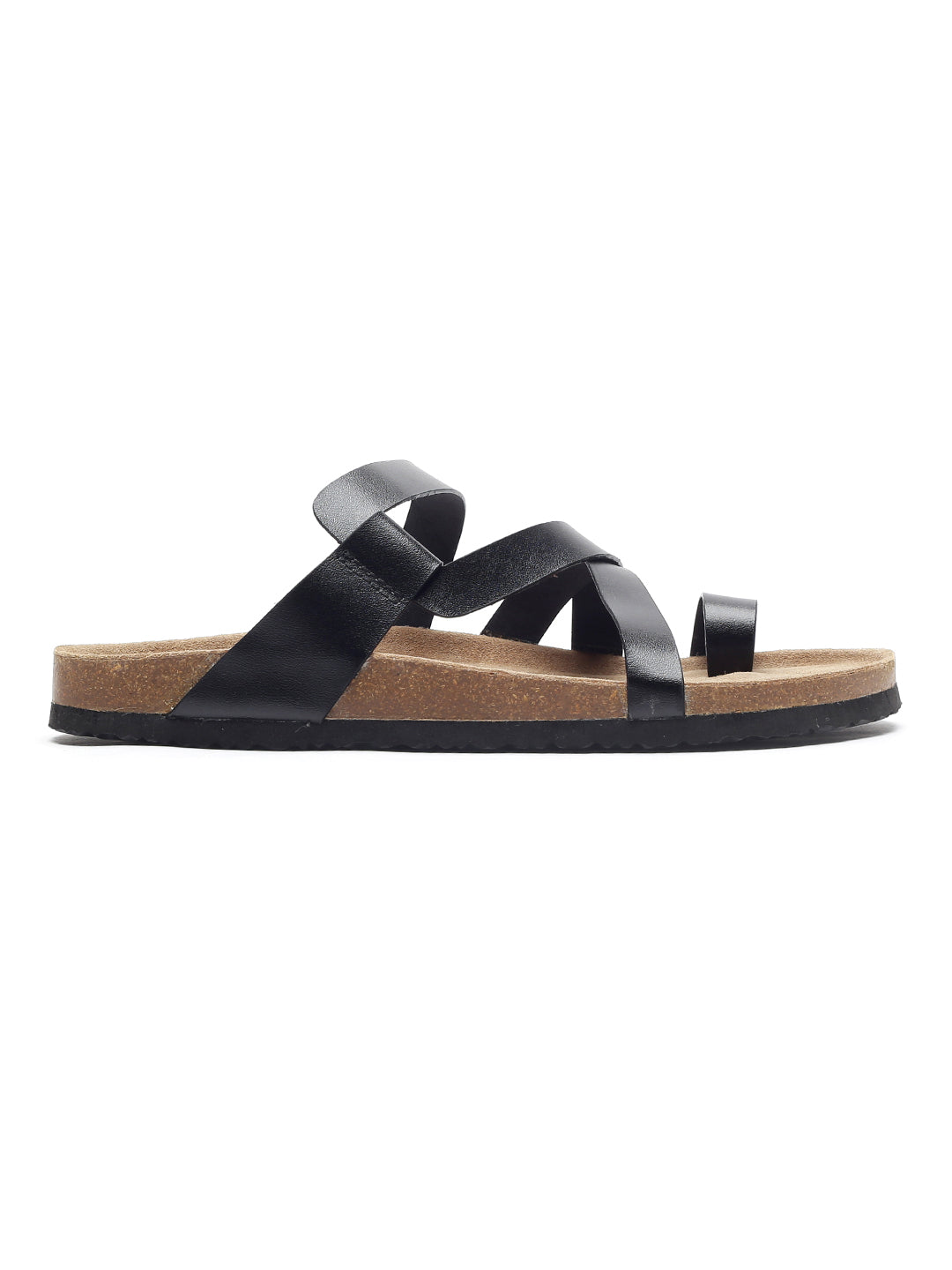 NietZ Men's Multi-Strap Sandals (Black)