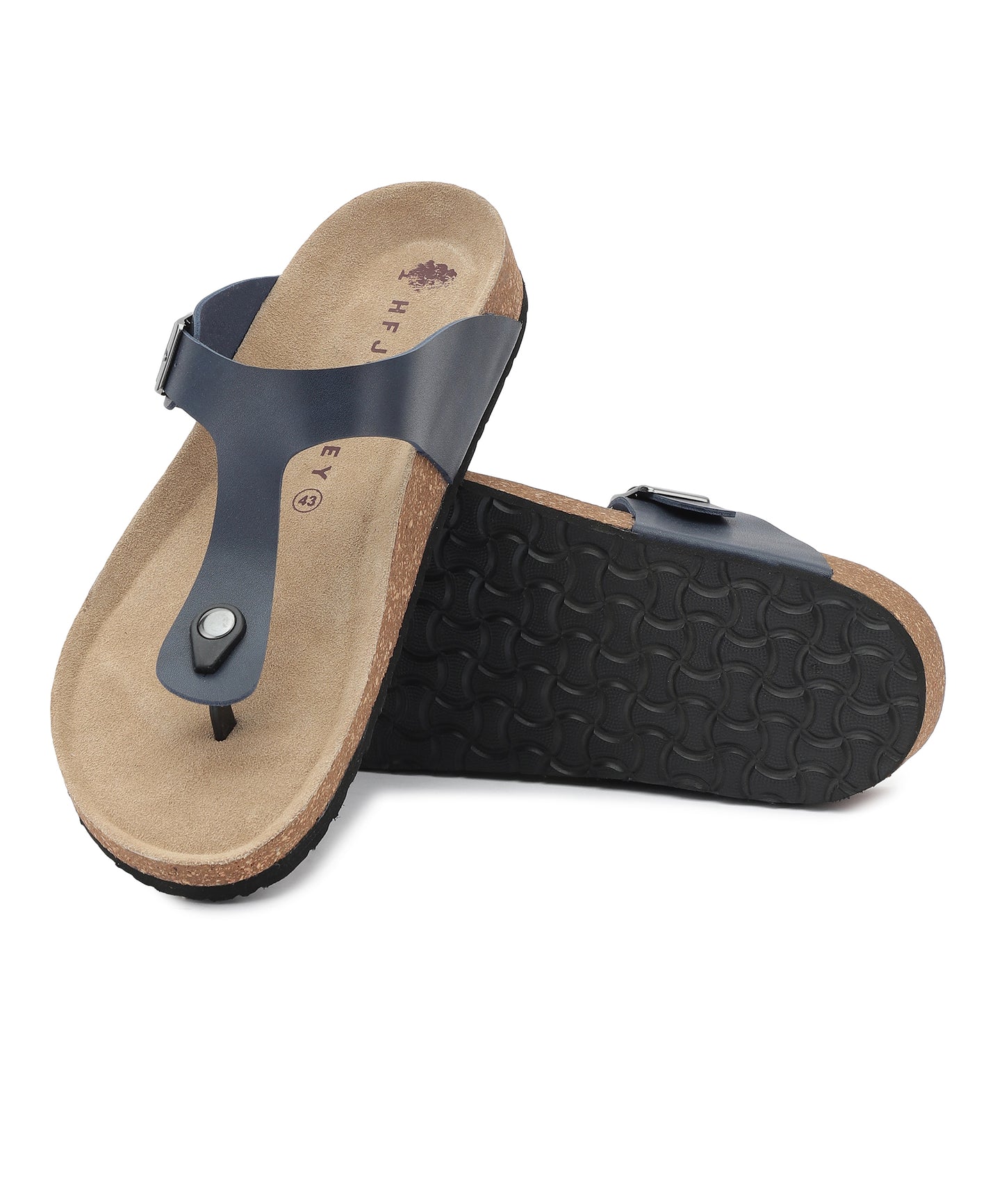 Nivera 2.0 Men’s Cork Footbed Thong Sandal (Navy)