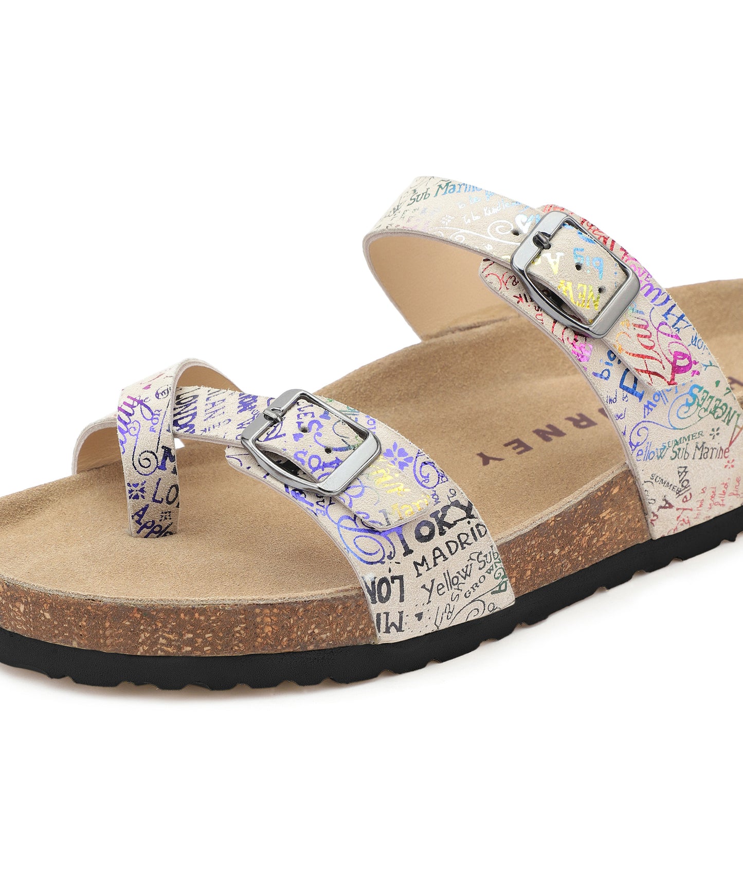 Tribe Women's Multi-Strap Sandals (Glitter GBR)