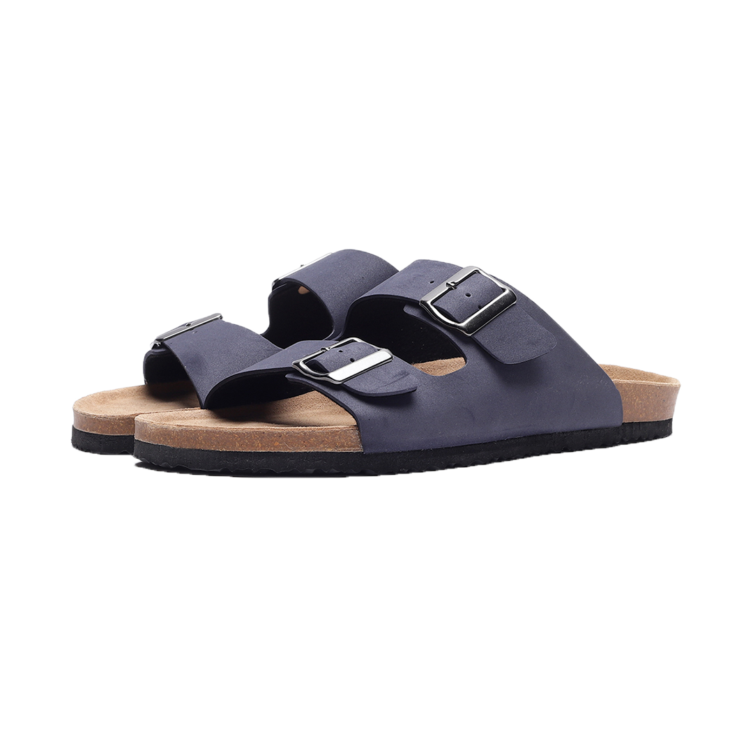 Zeno Men's Two-Strap Sandals (Navy)