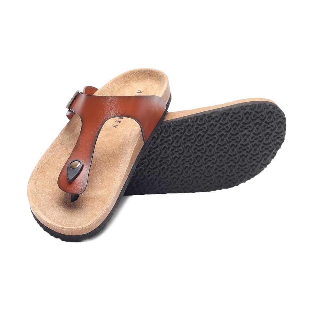 Nivera Men's Thong Sandals (Tan)