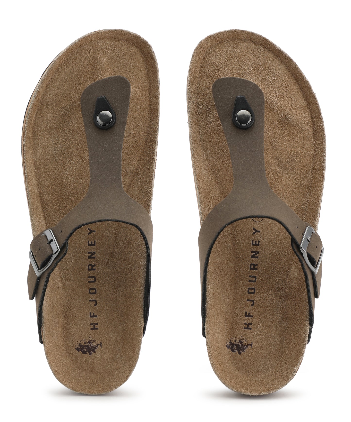 Nivera 2.0 Men’s Cork Footbed Thong Sandal (Light Brown)