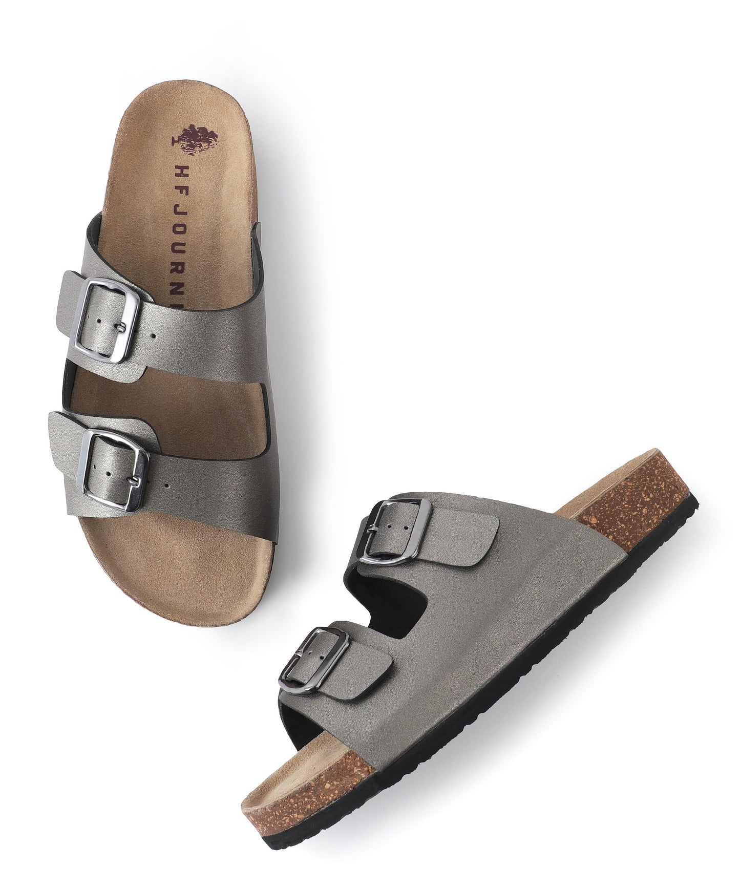 Amelia 2.0 Women's Two Strap Sandals (Pewter)