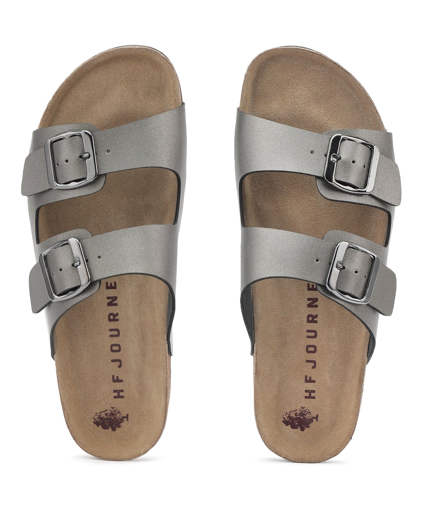 Amelia 2.0 Women's Two Strap Sandals (Pewter)