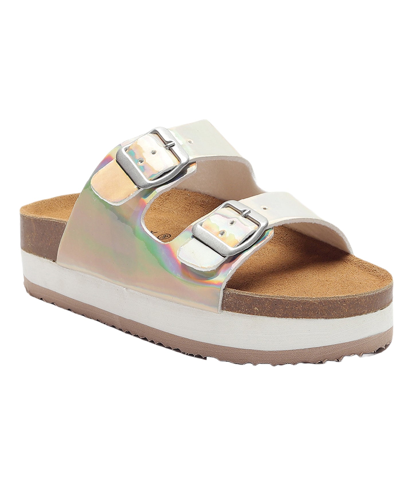 Jeanne Women's Platform Sandals (Pearl)