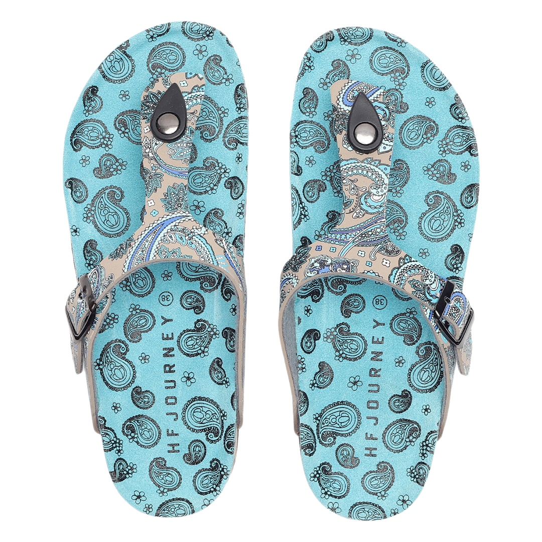 Lovlina Women's Thong Sandals (Blue)