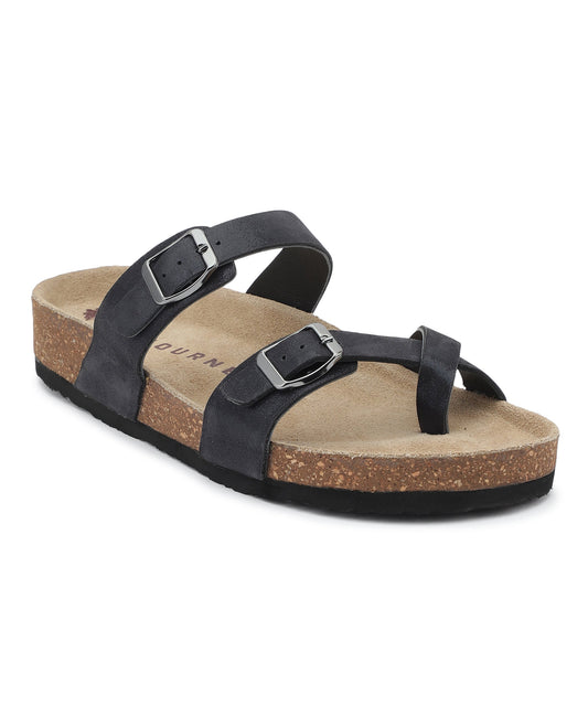 Tribe Women's Multi-Strap Sandals (Glitter Navy)