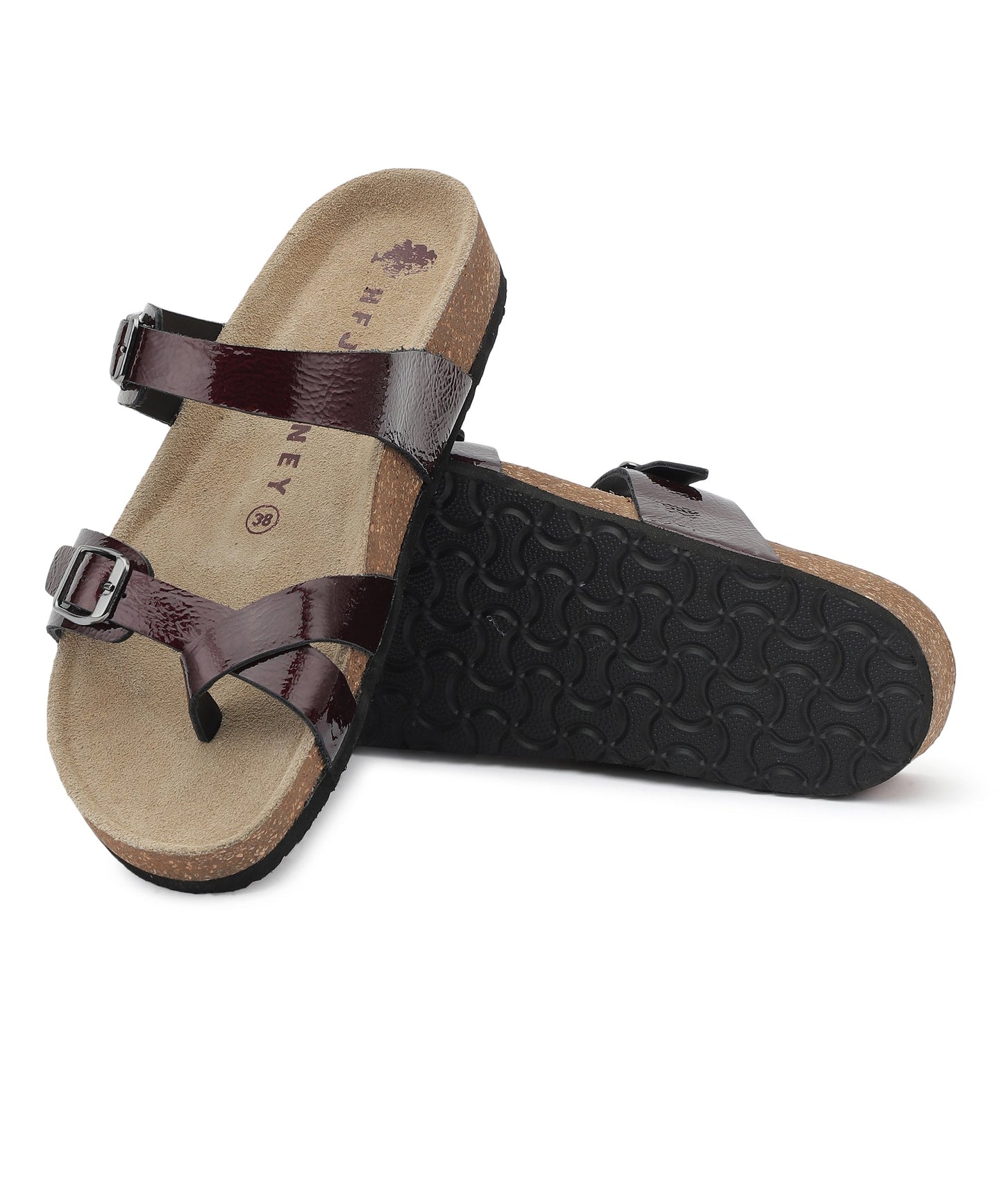 Tribe Women's Multi-Strap Sandals (Bordeaux)