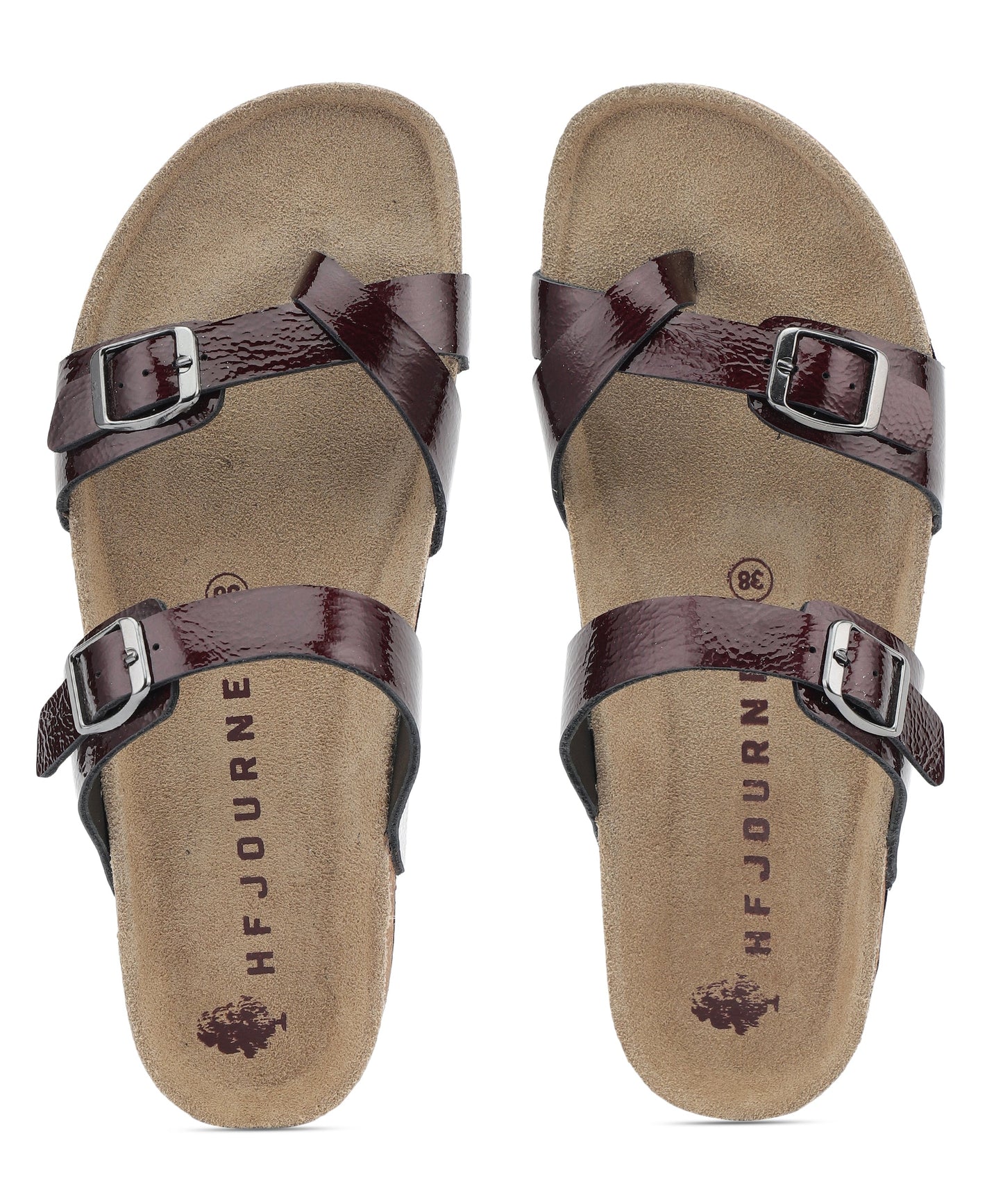 Tribe Women's Multi-Strap Sandals (Bordeaux)