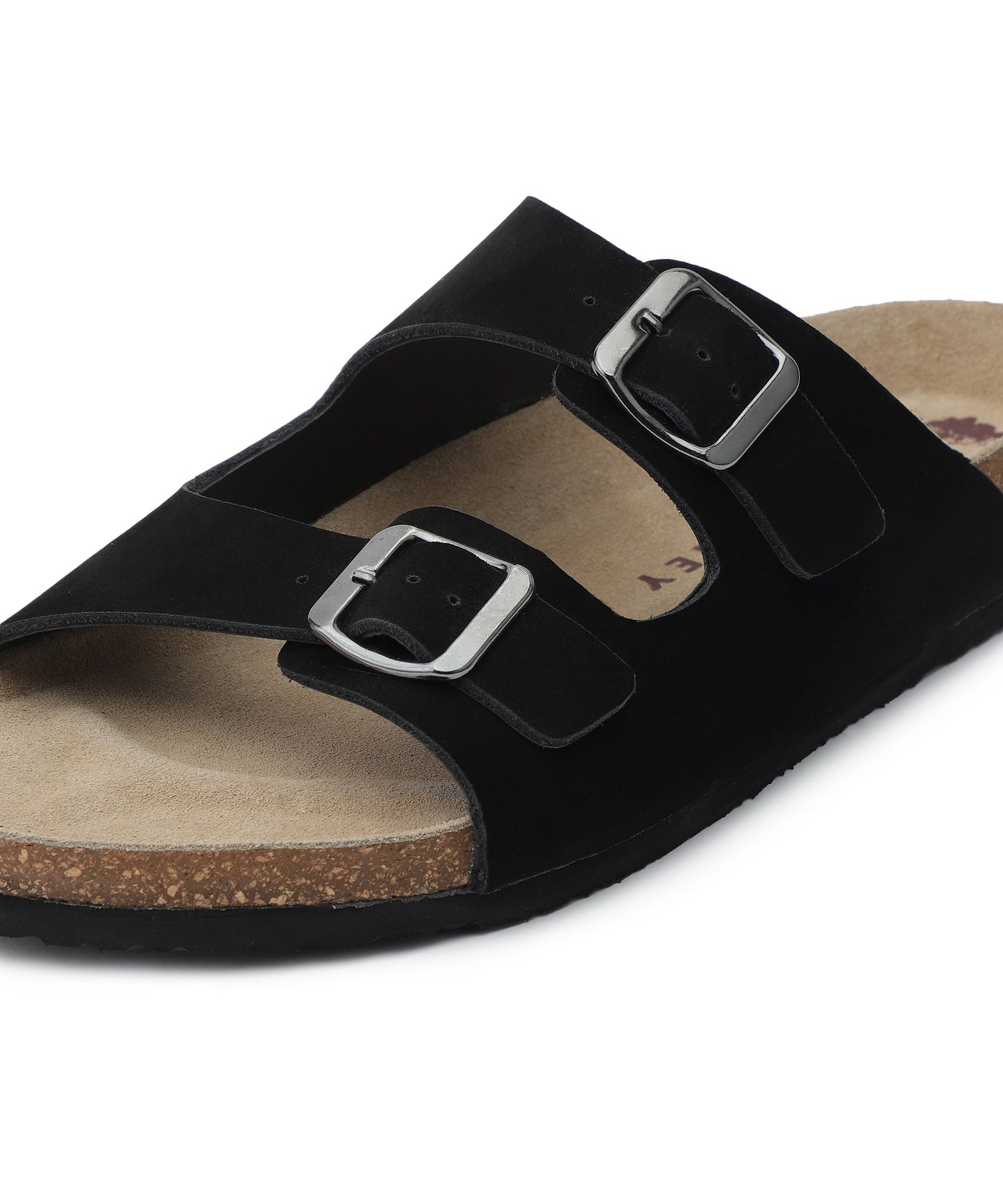 Zeno Leather 2.0 Men's Two-Strap Sandals (Black)