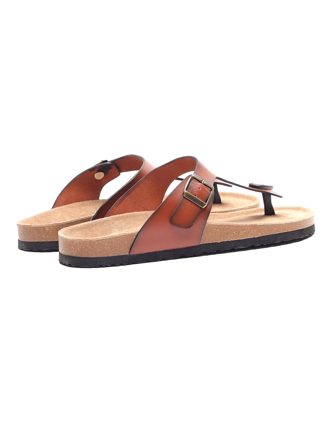 Nivera Men's Leather Thong Sandals (Tan)